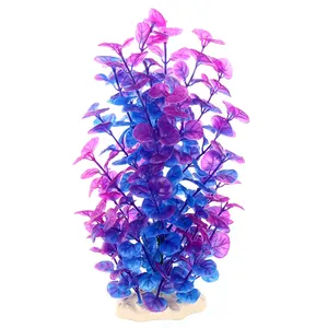 New Arrive Aquarium Ornaments Decoration Plastic Small Weeds Plants Color Plants For Aquarium