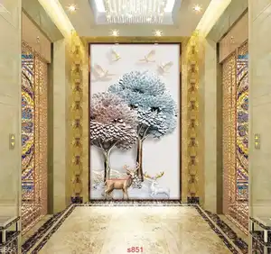 3D untuk 18D Wallpaper Dekorasi Latar Belakang Dinding Kain Desain Rumah Modern