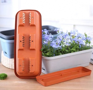 Fenêtre Boîte Résine <span class=keywords><strong>Rectangulaire</strong></span> Fenêtre Jardinières Légumes Conteneur Balcon Jardin Fleur Plante Pot Fleur Plastique CLASSIQUE - Product Image 2