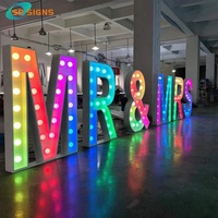 Lettres lumineuses géantes en métal personnalisées pour extérieur, fabrication SPSIGN, MARRY ME, 3 pieds, Mr & Mrs, vente en gros, amour, 3 pieds, 4 pieds, 5 pieds, lettres lumineuses