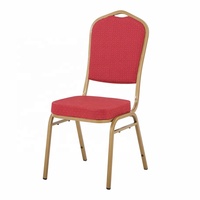 Chaises d'événements de mariage durables de haute qualité, finition dorée élégante, empilables pour usage commercial, hôpital, atelier, parc, salon