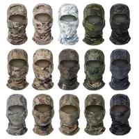 Pasamontañas personalizado para deportes al aire libre sombrero bordado a prueba de viento máscara de esquí camuflaje gorra de montar