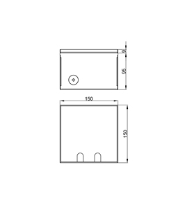 Boîte de jonction électrique en acier inoxydable pour installation au sol en béton avec fente en U et couvercle brossé - Product Image 5