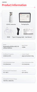 Contacec NE-M03 atomizer pintar jaring genggam mini harga masker <span class=keywords><strong>nebulizer</strong></span> - Product Image 3