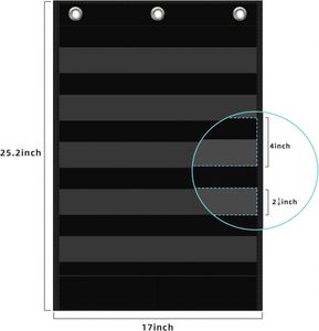 Organizador de Bolsillos para el Aula con 5 Compartimentos, Tabla de Palabras Estándar para el Hogar, la Escuela y la Oficina - Product Image 5