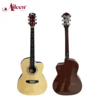 AileenMusic 38インチカッタウェイ木製アコースティックフォークギターカラフル卸売 (AF227CA-38)
