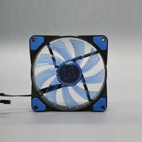 Aigo — ventilateur pour dissipateur thermique, ventilateur de refroidissement avec caoutchouc Anti-Vibration, pour boîtier d'ordinateur, 12V, 120mm, 15 LED