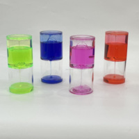 Minuteur à gouttes transparentes à débit lent, couleurs vives, avec boîte PDQ, jouet sensoriel apaisant pour la vente en gros