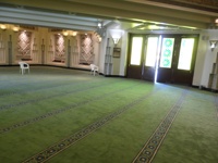 Salle musulmane de haute qualité salle de prière en nylon résistant au feu tapis de mosquée turquie