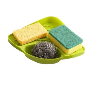 Nuevo y práctico estante de almacenamiento de esquina para fregadero de cocina, soporte de esponja, bandeja montada en la pared, estante organizador de cocina, accesorios, estante de especias - Product Image 1