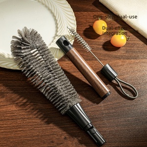 Nouvelle Brosse de Nettoyage Flexible 2-en-1 en PP à Long Manche pour Biberons, Mixeurs Haute Vitesse et Usage Domestique – Nettoyage à 360 Degrés - Product Image 3