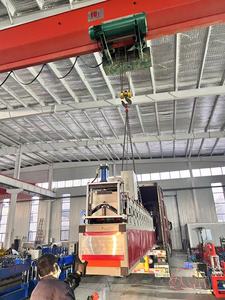 High Output Metal Roof <b>Tile</b> Roofing <b>Sheet</b> Ridge Cap Making Machinery Roll Forming Machine for Buildings - Product Image 6