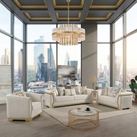 Ensemble de meubles d'hôtel Chesterfield modulaires modernes de luxe, tissu capitonné, pieds en acier inoxydable, canapé d'angle