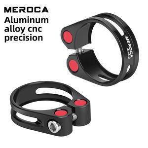 MEROCA J235 piezas de <span class=keywords><strong>bicicleta</strong></span> seguras aleación de aluminio 31,8/34,9mm Tubo de <span class=keywords><strong>sillín</strong></span> de <span class=keywords><strong>bicicleta</strong></span> de carretera <span class=keywords><strong>abrazadera</strong></span> de bloqueo Compatible con <span class=keywords><strong>abrazadera</strong></span> de tija de <span class=keywords><strong>sillín</strong></span> - Product Image 2