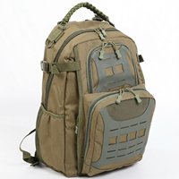 Sac à dos tactique en nylon imperméable de style national, personnalisable en gros, 25-35L, avec compartiment pour ordinateur portable et fermeture éclair