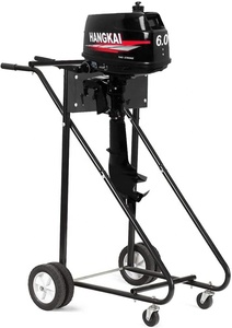 Подвесная подставка для мотора 315 фунтов, подставка для мотора лодки, тележка с нажимом, подвижная тележка, 4 колеса, подвесная тележка для мотора - Product Image 3