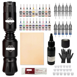 Bộ dụng cụ xăm tên lửa Máy Bút đặt không dây người mới bắt đầu tự học Kit mực màu cung cấp công cụ Hộp mực tên lửa - Product Image 2