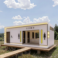 Toilettes portables de conception moderne, écologiques, en acier blanc, nouvelle conception, toilettes mobiles pour activités de plein air, YONGHONG