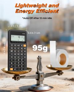 Calculatrice avancée de mathématiques de construction en pieds, pouces et fractions pour architectes, ingénieurs, entrepreneurs, estimateurs et charpentiers - Product Image 4