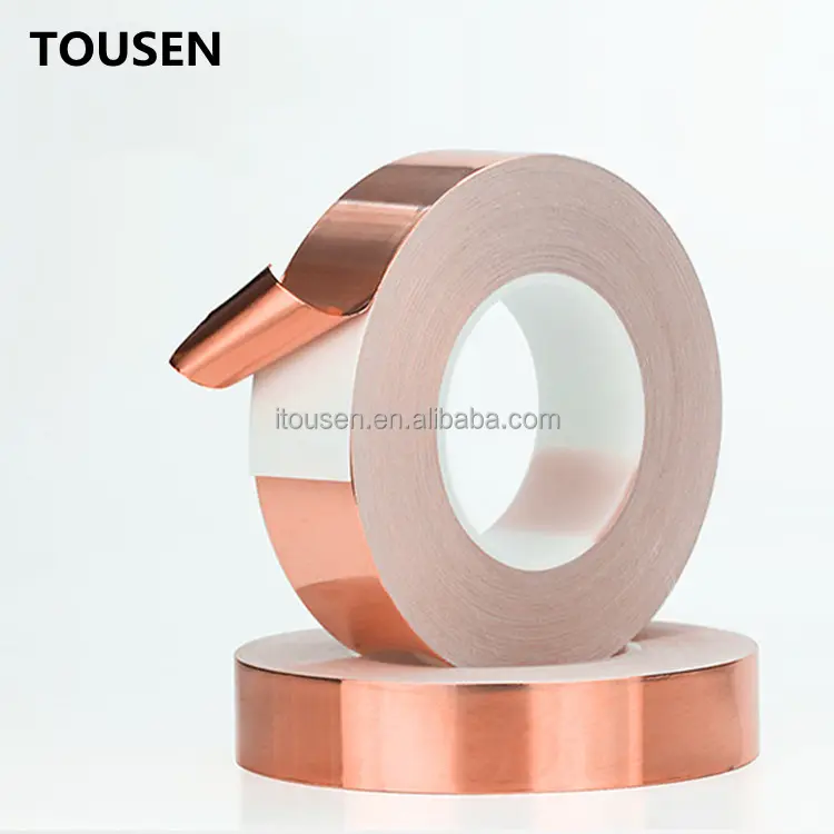 Customized single-side double-sided conductive adhesive tape copper foil tape nickel coating electrical conductive copper tapes