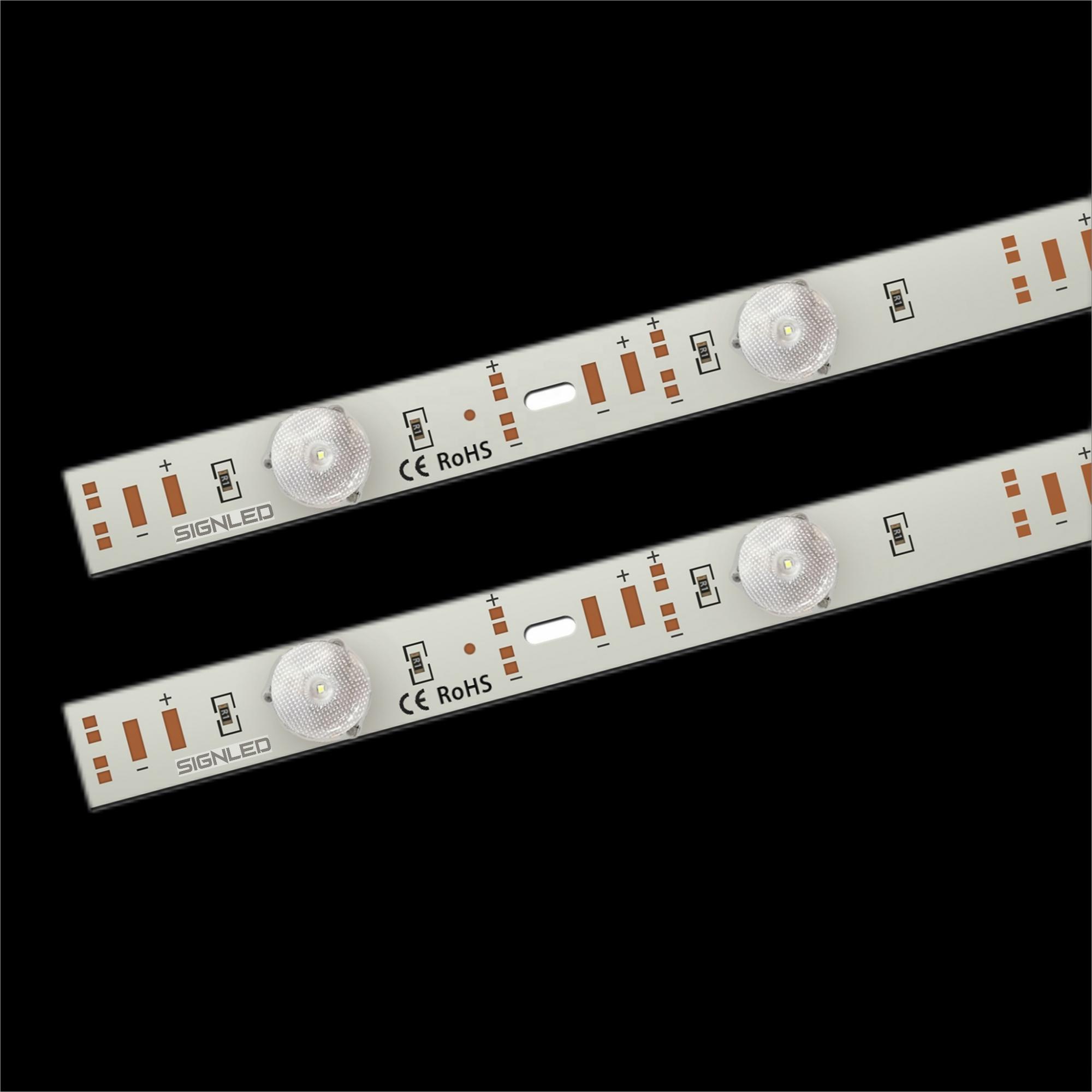 DC12V 24V Светодиодный светильник 12 шт. smd3030 2835 Светодиодная жесткая полоса Задняя панель для светодиодной световой коробки