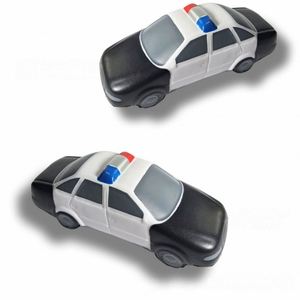 Jouets anti-stress publicitaires en mousse PU personnalisés en usine, en forme de balle de police, pour voiture - Product Image 6