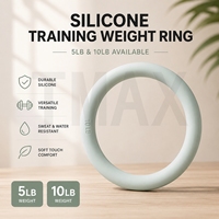 Haltères et poids de cheville ronds en silicone sûrs et adaptés au yoga, au fitness et aux entraînements sportifs