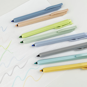 Varilla de plástico con punta oblicua personalizada YF, resaltador permanente, de papel <span class=keywords><strong>Pastel</strong></span> marcador de tinta, tapa pequeña, sin secado, para uso escolar, suelto - Product Image 1