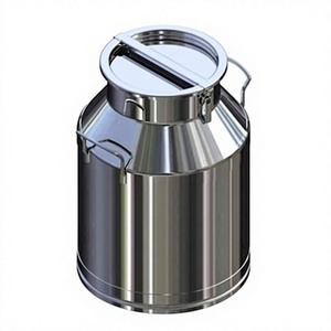 Bidon à lait en acier inoxydable de qualité supérieure, robuste, hermétique, pour le transport d'huile, de vin et autres liquides, avec fermoirs, qualité alimentaire - Product Image 4