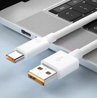 Câble Type C en cuivre pur TPE 6A, câble de charge rapide USB-C, PD 66W, 2M, câble de transfert de données USB Type-C