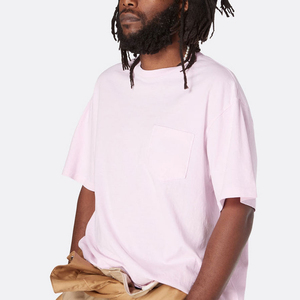 <b>High</b> Quality Boxy Cropped <b>T</b>-<b>Shirt</b> Fashion Drop Shoulder Plain Cotton Tee <b>Shirt</b> Men Heavyweight Oversized Blank <b>T</b> <b>Shirt</b> - Product Image 1