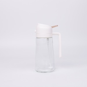 Botella de Vidrio 2 en 1 de Alta Calidad para Rociar Aceite, 470 ml, Autoaplastable, Rociador de Aceite para Cocinar Saludable y Sostenible, Directo de Fábrica - Product Image 4