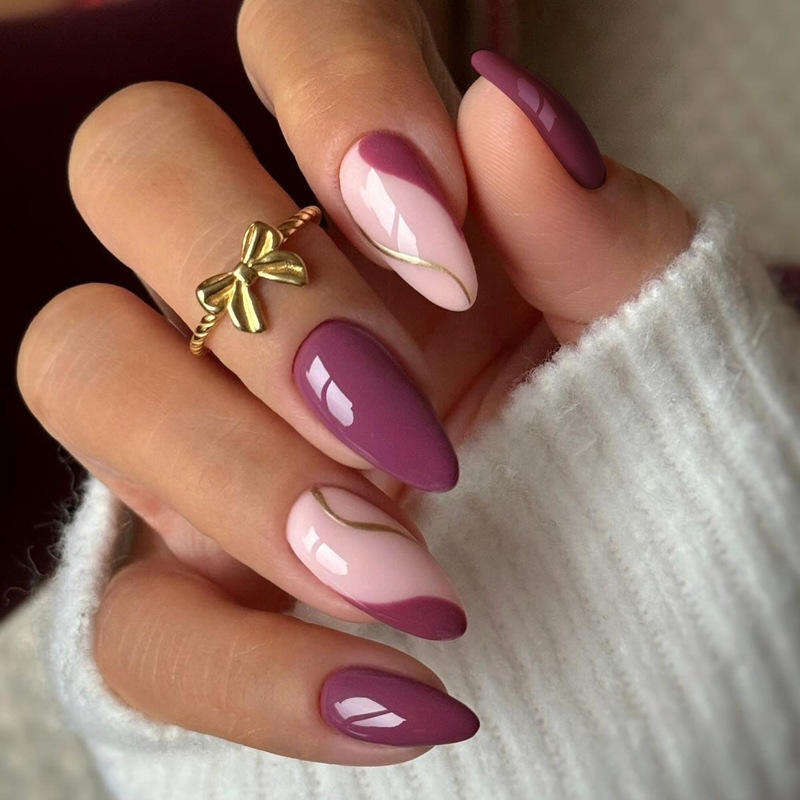 BZ1609 Élégant Or et Violet