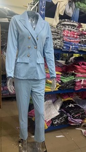 Completo tailleur da donna <span class=keywords><strong>S</strong></span>-2XL, nuovo, alla moda, elegante, formale, con pantaloni slim e blazer, per l'ufficio - Product Image 6