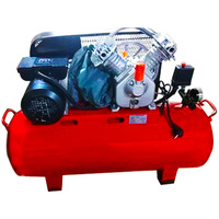 Compresseur d'air à piston YiBang 2,2 KW 3 CV 250 L/min 8 bars 220 V 60 Hz triphasé à entraînement par courroie portable alimenté par courant alternatif