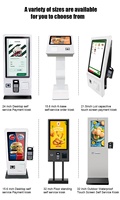 Terminal Point de Vente Vertical Autonome sur Bureau 15,6 Pouces 21,5 Pouces avec Écran Tactile, Imprimante et Scanner Code QR