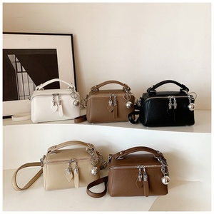 Fashion High Quality Texture Handbag for Women, Vintage Simple Boston Shoulder Crossbody Bag Small <b>Square</b> Bag - Product Image 2