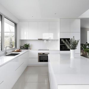 工厂定制现代设计厨柜豪华高光厨柜防指纹 - Product Image 2