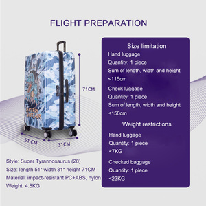 Độ tin cậy cao PC + ABS giá cả cạnh tranh Xe đẩy trường hợp du lịch sang trọng vali hành lý - Product Image 6