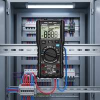 Multimètre numérique professionnel DM100A, 10000 comptes, testeur de transistors, mesure de la capacité, mesure de la température, continuité, 1000V