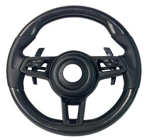 Volante de fibra de carbono mejorado para Porsche Panamera Cayenne 957 <span class=keywords><strong>Macan</strong></span> <span class=keywords><strong>2019</strong></span> 996 997 Cayman 987,1 997,2 991 991,1 - Product Image 3