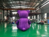 Ours en peluche gonflable géant floqué, couleur personnalisée, modèle d'ours en peluche gonflable assis pour la décoration de centres commerciaux, mariages et événements