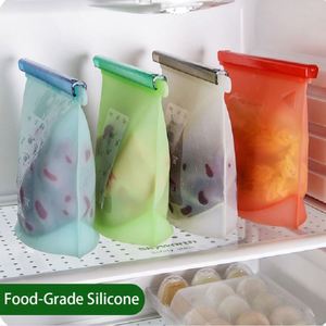 Grade Silicone Food Storage Reusable Bpa Free Leak Proof <b>Freezer</b> Seal <b>Bag</b> for Snack Vegetable Kitchen Organization - Product Image 4