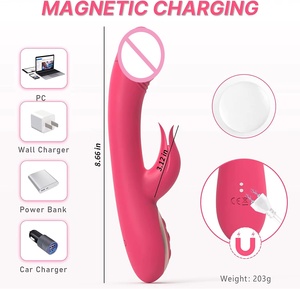 Vibrador de Lengua para Estimulación del Clítoris Femenino, 10 Velocidades, 3 Modos de Rotación, Silicona+ABS, Recargable por USB, 100% Impermeable - Product Image 6