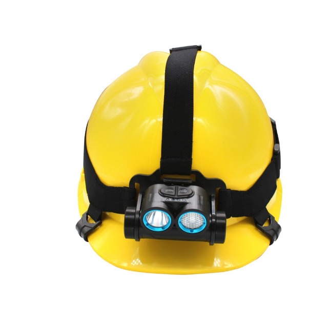 Miniature Explosion-Proof LED Headlamp Dual High Brightness Rechargeable IP66 Rated 500m+ Range Mining Headlight