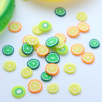12 Grids Gemengde 3D Fruitplakjes Nageldecoratie Charms Polymeerklei DIY Designs Plakjes Citroen Nageldecoratie Zachte Klei Polish Manicure