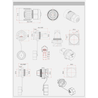 Coupleur Ethernet RJ45 CATE5E, connecteur de câble réseau étanche, interface de signal LED, prise de câble réseau, tête de cristal