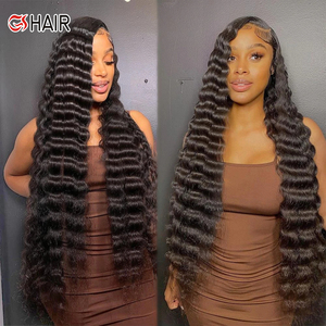 Venta al por mayor HD encaje cutícula alineada pelo virgen crudo vietnamita 13x4 13x6 pelucas Color transparente pelo de onda profunda peluca Frontal de encaje - Product Image 1