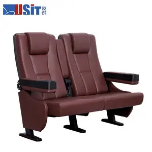 Customize Theater Cinema Folding Theater Seat Movie Chairs Cupholders With