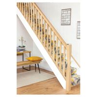 Échelle portable légère, robuste, en bois, avec marches antidérapantes larges, pour accès au grenier et au rangement à domicile